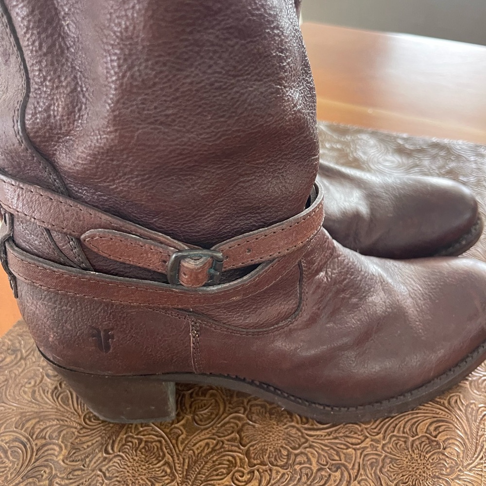 Frye Brown Leather Riding Boots